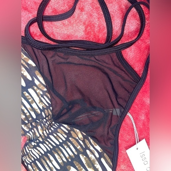 ISSA de Mar Top mesh swim top bikini snakeskin snake skin design - Picture 3 of 9